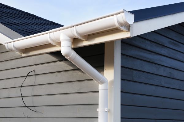 PVC Rain Gutter Installation in Lincoln
